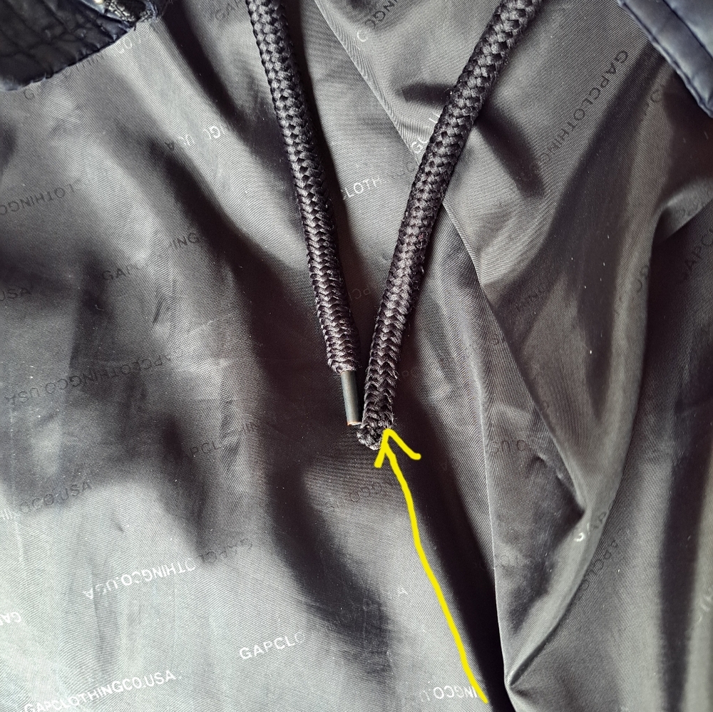 GAP jacket Navy Puffer Parka with Fur Trim. - Picture 11 of 15